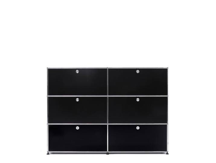 USM Sideboard schwarz, Designer Prof. Fritz Haller, 109x153x38 cm von USM-Haller