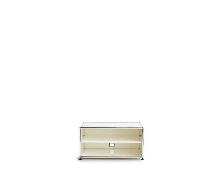 USM TV Bank weiß, Designer Prof. Fritz Haller, 39x78x53 cm von USM-Haller
