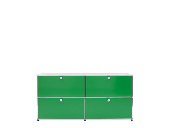 USM TV Board grün, Designer Prof. Fritz Haller, 74x153x38 cm von USM-Haller