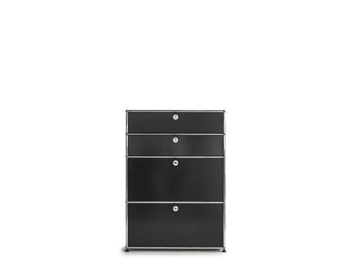 USM TV-Schrank schwarz, Designer Prof. Fritz Haller, 109x78x38 cm von USM-Haller