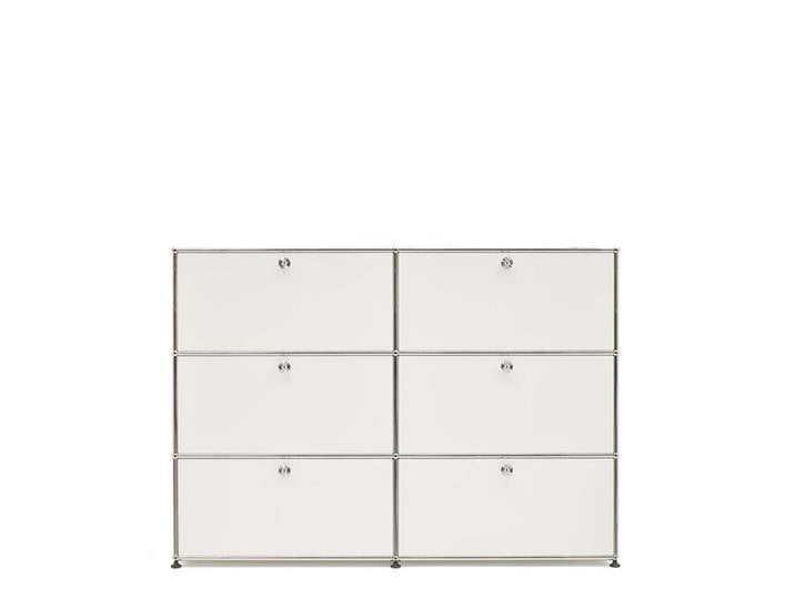 USM TV-Schrank weiß, Designer Prof. Fritz Haller, 109x153x38 cm von USM-Haller
