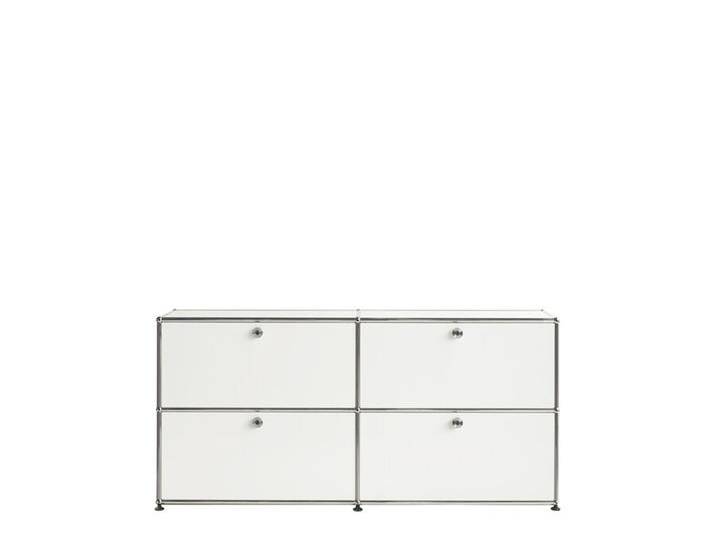USM TV Schrank weiß, Designer Prof. Fritz Haller, 74x153x38 cm von USM-Haller