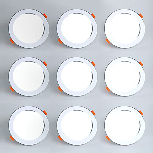 USMCPQVXN LED Einbaubeleuchtung 9 Packungen Dünne Einbaustrahler, runde Deckenbeleuchtung für Flur, dünne direktionale Deckenstrahler für Wohnzimmer USMCPQVXN LED Einbaubeleuchtung 9 Packungen Dünne Einbaustrahler, runde Deckenbeleuchtung für Flur, dünne direktionale Deckenstrahler für Wohnzimmer von USMCPQVXN