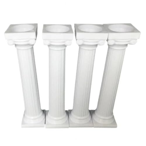 12 Stück Kuchendekorationsständer aus lebensmittelechtem Kunststoff mit römischen Säulen, dekorative Kuchenständer, mehrstufige, Kuchenstützen, Festbedarf(M) von USOHJZ