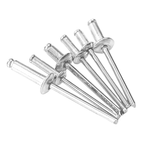 120-teiliges Aluminium-Blindnieten-Set M4 mit Rundkopf, Aluminium-Popnieten, Sortimentsset, Nagelzieher for Möbel für Metall Holz von USOHJZ