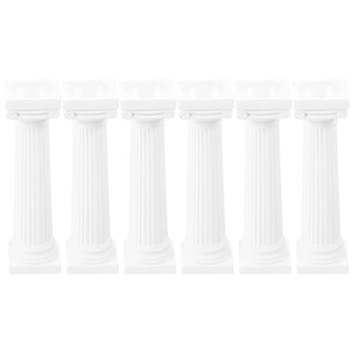12Pcs Weiß Römischen Säule Dekorative Wohnkultur Figuren Miniaturen Skulptur Sockel Haus Nament von USOHJZ