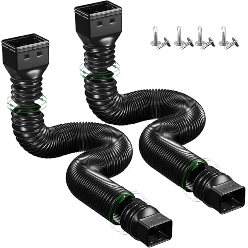 2 STÜCKE Einziehbare Regenrinnen-Fallrohrverlängerungen 21-60 Zoll Flexible Entwässerungsrohrverlängerung Regenwasserablaufanschluss Umsteller 2 STÜCKE Einziehbare Regenrinnen-Fallrohrverlängerungen 21-60 Zoll Flexible Entwässerungsrohrverlängerung Regenwasserablaufanschluss Umsteller von USOHJZ