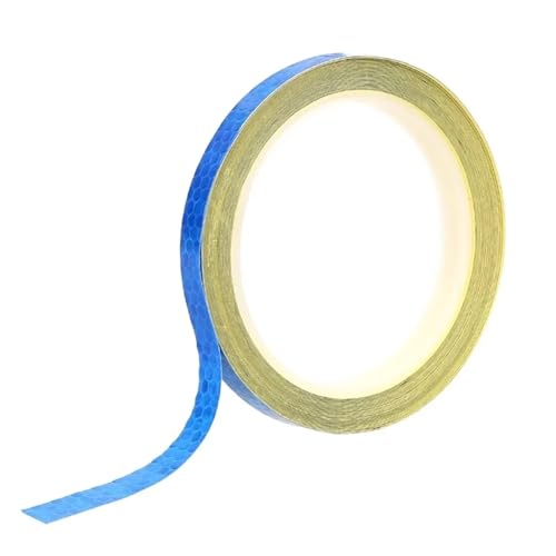 3 stücke 8m Reflektierende Band PVC Fahrrad Räder Reflektieren Fluoreszierende Aufkleber Bike Reflektierende Aufkleber Streifen Band for Radfahren Warnung Sicherheit(Blue) von USOHJZ