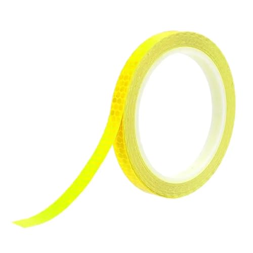 3 stücke 8m Reflektierende Band PVC Fahrrad Räder Reflektieren Fluoreszierende Aufkleber Bike Reflektierende Aufkleber Streifen Band for Radfahren Warnung Sicherheit(Yellow) von USOHJZ