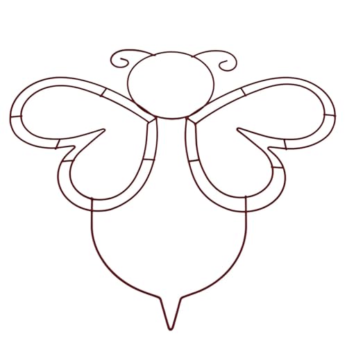 3 stücke Metall Kranz Rahmen Draht Ringe Floral Form for Party Urlaub Wand Fenster(Style2) von USOHJZ