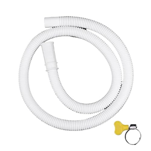 3 stücke Waschmaschine Geschirrspüler Ablaufschlauch Rohr Abwasser Outlet Vertreiben Weichen Schlauch Weiß Sanitär Dehnbar Flexible(1M) von USOHJZ