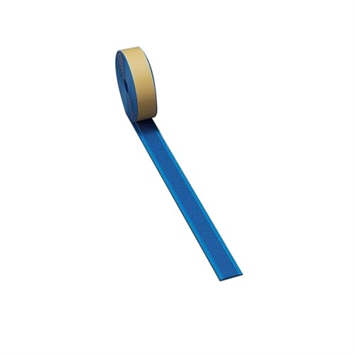 500 cm selbstklebender Anti-Rutsch-Treppenstreifen, PVC-Stufenstreifen, Treppenaufkleber, Treppenstufenschutz, Teppichboden-Dichtungsstreifen(Blue-3cm) von USOHJZ