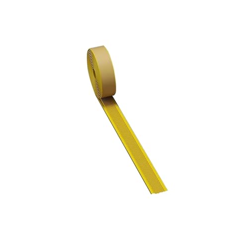 500 cm selbstklebender Anti-Rutsch-Treppenstreifen, PVC-Stufenstreifen, Treppenaufkleber, Treppenstufenschutz, Teppichboden-Dichtungsstreifen(Yellow-3cm) von USOHJZ