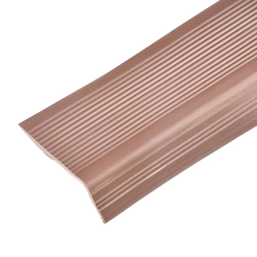 5M Anti-Rutsch-Treppenkantenband, L-förmiges Stufenkantenband, Sicherheits-Möbel-Eckkantenschutz, Streifenschutz(Brown) von USOHJZ