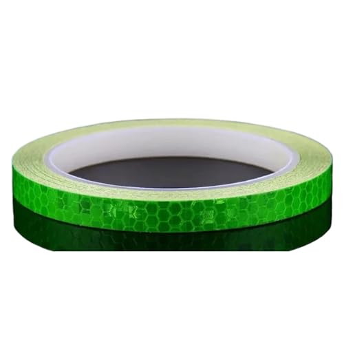 5Roll 8M Glow Bike Sticker - Reflektierendes Sicherheitsband for Mountainbike/Motorradkarosserie(Green) von USOHJZ