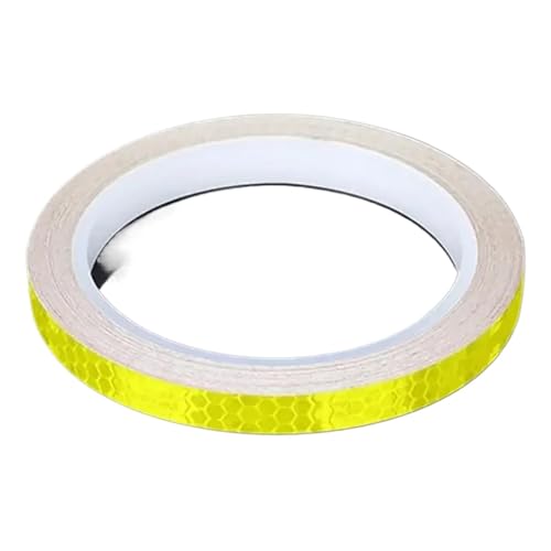 5Roll 8M Glow Bike Sticker - Reflektierendes Sicherheitsband for Mountainbike/Motorradkarosserie(Yellow) von USOHJZ