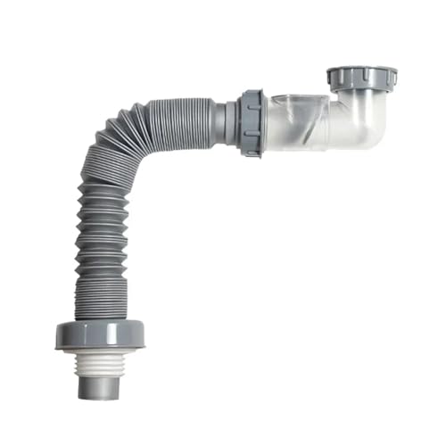 Abflussschlauch-Set for Küchenspüle, Filter mit Absperrventil for Waschbecken, Badezimmer, desodorierend und verbrühungssicher, Abflussrohr for Spüle von USOHJZ