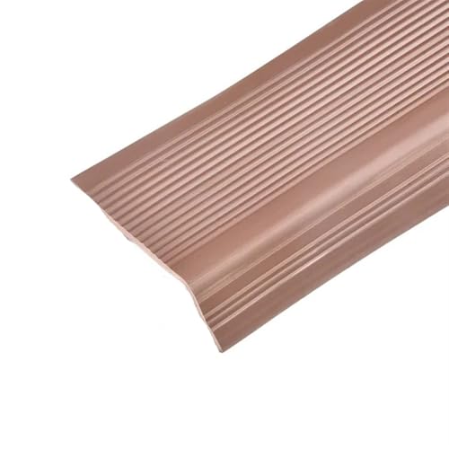 PVC-Treppenkantenschutz-Bodenverkleidung, Peel-Stick-Kantenverkleidung, Bodenübergangsstreifen for einfachen Verbinden von Fliesen-, Holz- und Laminatböden(Brown) von USOHJZ