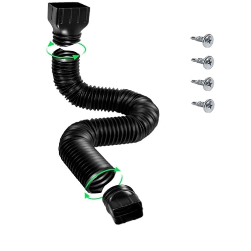 Regenrinne Fallrohr Extensions Flexible Drain Extender Connector Regenwasser Entwässerung System Zubehör Einstellbar Regenrinne Fallrohr Extensions Flexible Drain Extender Connector Regenwasser Entwässerung System Zubehör Einstellbar von USOHJZ