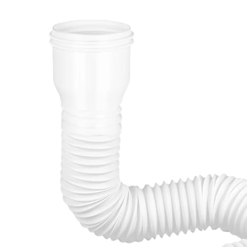 Regenrinne Fallrohr Verlängerung Versenkbare Stecker Mit Schrauben Flexible(WHITE) von USOHJZ