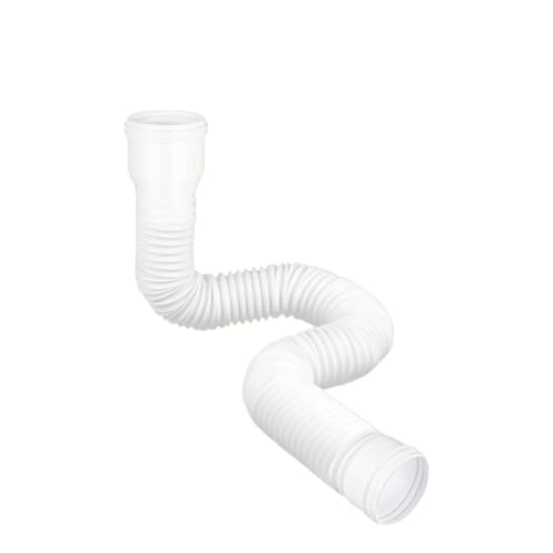 Regenrinne Fallrohr Verlängerungen Mit Schrauben Anschluss Versenkbare for Regenwasser Entwässerung Flexibel for Hof Garten Haus(WHITE) von USOHJZ