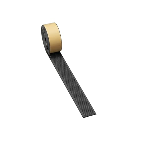 Selbstklebender Anti-Rutsch-Treppenstreifen, PVC-Stufenstreifen, Treppenaufkleber, Treppenstufenschutz, Teppichboden-Dichtungsstreifen(Black-4cm) von USOHJZ