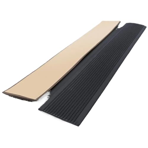 Teppich-Pads, Matte, selbstklebende, rutschfeste Treppenleiste, PVC, rutschfeste Treppenstufen, Streifen, Treppenschutz, Kindergarten(Black-3cm) von USOHJZ