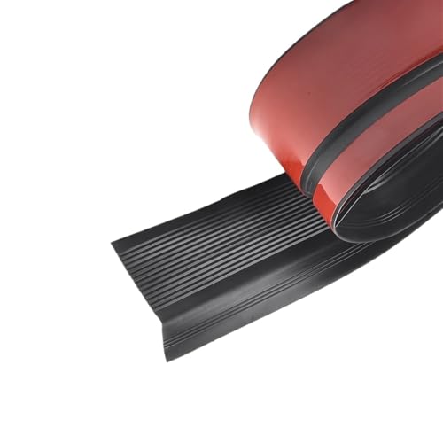 Treppenkantenschutz, Treppenkantenschutz, Anti-Rutsch-Streifen, selbstklebender, wasserdichter L-förmiger Stufenkantenschutz(Black) von USOHJZ