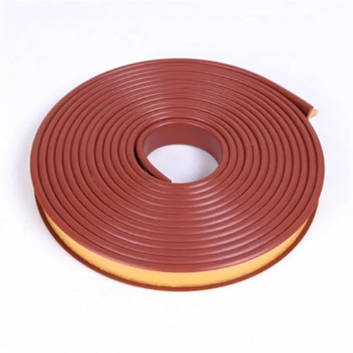 U-förmiges, flexibles Kantenband, 5 m, selbstklebender Kantenschutz aus Holzbrett, Furnier, Kantenschutz, Schrank, Möbel, Reparatur, Restaurierung, Ecke(Dark Red,16mm) von USOHJZ