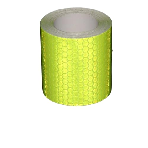 USOHJZ 3 STÜCKE 5 CM x 3,0 Mt Fahrradaufkleber Reflektierende Klebebänder Wasserdichter Reflektor for Dinge Reflektieren Fahrradhelmstreifen Fahrradzubehör(Fluorescent) von USOHJZ