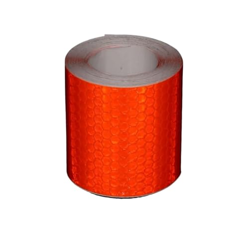 USOHJZ 3 STÜCKE 5 CM x 3,0 Mt Fahrradaufkleber Reflektierende Klebebänder Wasserdichter Reflektor for Dinge Reflektieren Fahrradhelmstreifen Fahrradzubehör(Orange) von USOHJZ