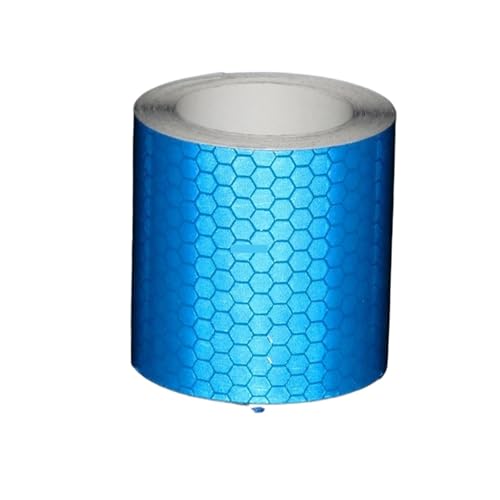 USOHJZ 3 STÜCKE 5 cm * 3,0 m Blau Reflektierende Fahrradaufkleber Wasserdicht Starken Klebstoff Sicherheitswarnband Reflektor Auffälligkeitsstreifen for Motorrad(Blue) von USOHJZ