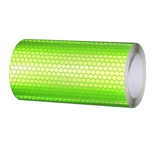 USOHJZ 3 STÜCKE Sicherheitsmarkierung Reflektierendes Klebeband Aufkleber Auto-Styling Selbstklebendes Warnband Autos Motorrad Reflektierende Film Aufkleber(Green) von USOHJZ