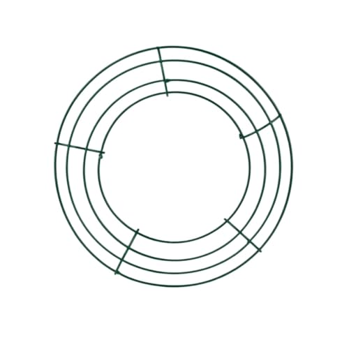 USOHJZ 3 stücke 8-14 Zoll Runde Hoop DIY Weihnachten Kranz Dekoration Eisen Draht Kreis Rahmen Wand Hängen Jahr Party Girlande Zubehör(10inch) von USOHJZ