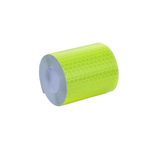 USOHJZ 3PCS 5cm * 100cm Reflektierendes Klebeband Sicherheitswarnung Einfarbige Hervorhebung Warnstreifen Autoaufkleber Gitterreflektor(Green) von USOHJZ
