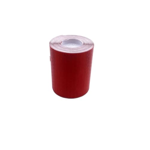 USOHJZ 3PCS 5cm * 100cm Reflektierendes Klebeband Sicherheitswarnung Einfarbige Hervorhebung Warnstreifen Autoaufkleber Gitterreflektor(Red) von USOHJZ
