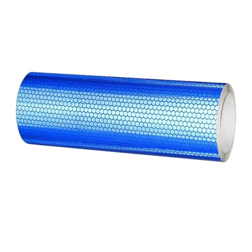 USOHJZ 3PCS Auto Reflektierende Band Aufkleber Sicherheit Mark Auto Styling Selbstklebende Warnung Trim Motorrad Fahrrad Film Dekoration Werkzeug(Blue) von USOHJZ
