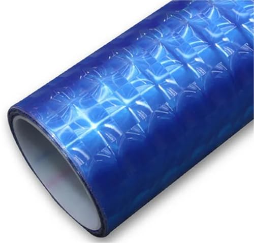 USOHJZ 3PCS Auto Reflektierende Band Aufkleber Sicherheit Mark Auto Styling Selbstklebende Warnung Trim Motorrad Fahrrad Film Dekoration Werkzeug(Dark blue,30cm x 500cm) von USOHJZ