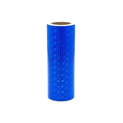 USOHJZ 3PCS Micro Prism Reflektierende Warnung Fluoreszierende PVC Band Straße Sicherheit Zeichen Selbst-klebe Folie(Blue) von USOHJZ