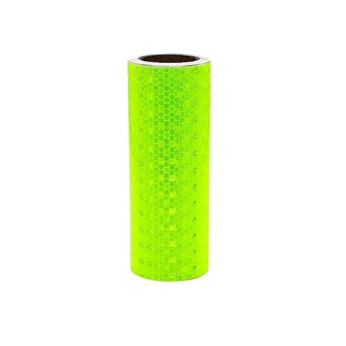 USOHJZ 3PCS Mikroprismenreflektorfolie PVC Selbstklebende reflektierende Warnbandaufkleber(Fluorescent Green) von USOHJZ