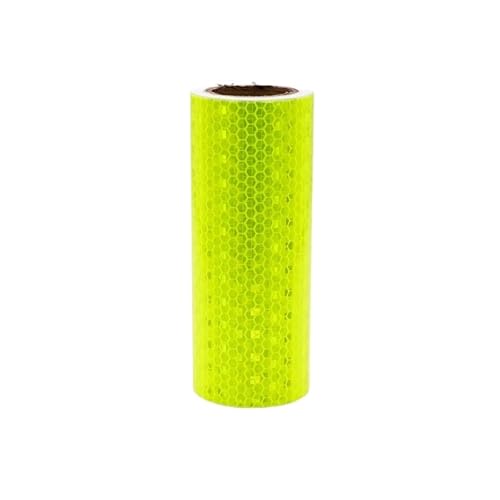 USOHJZ 3PCS Mikroprismenreflektorfolie PVC Selbstklebende reflektierende Warnbandaufkleber(Fluorescent Yellow) von USOHJZ