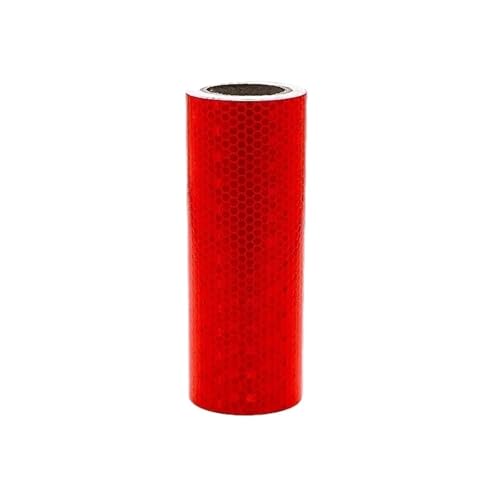 USOHJZ 3PCS Mikroprismenreflektorfolie PVC Selbstklebende reflektierende Warnbandaufkleber(Red) von USOHJZ