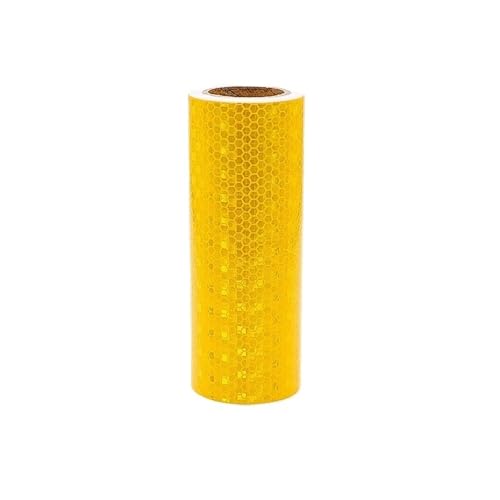 USOHJZ 3PCS Mikroprismenreflektorfolie PVC Selbstklebende reflektierende Warnbandaufkleber(Yellow) von USOHJZ
