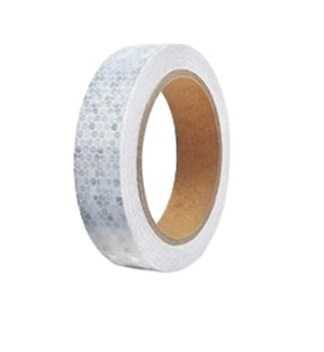 USOHJZ 3PCS Reflektierende Band Aufkleber for Licht Warnung Label Aufkleber Sicherheit Mark Band Selbst-adhesive for Motorrad Fahrrad Reflektor(2.5cmx10m) von USOHJZ