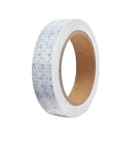 USOHJZ 3PCS Reflektierende Band Aufkleber for Licht Warnung Label Aufkleber Sicherheit Mark Band Selbst-adhesive for Motorrad Fahrrad Reflektor(2.5cmx5m) von USOHJZ