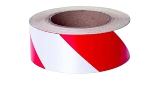 USOHJZ 3PCS Selbstklebendes Bodenband Reflektierendes Warnband Verschleißfestes Identifikationsband(Red) von USOHJZ