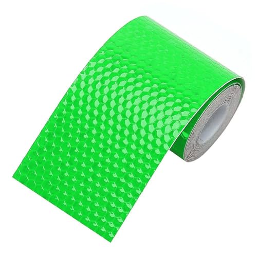 USOHJZ 3PCS Sicherheit Mark Reflektierende Band Auto Sicherheit Warnung Aufkleber for Fahrräder Rahmen Motorrad Selbst Klebe Film Reflecto(Green) von USOHJZ