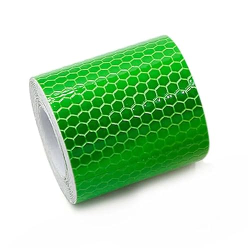 USOHJZ 3PCS Sicherheitsmarkierung Reflektierendes Klebeband Aufkleber for Fahrräder Rahmen Motorrad Selbstklebende Folie Warnband Folie(Green) von USOHJZ