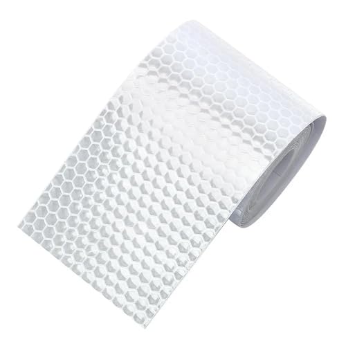 USOHJZ 3PCS Sicherheitsmarkierung Reflektierendes Klebeband Aufkleber for Fahrräder Rahmen Motorrad Selbstklebende Folie Warnband Folie(WHITE) von USOHJZ