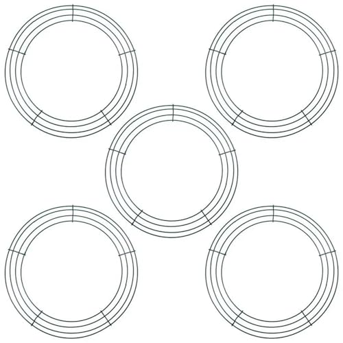 USOHJZ 4 stücke Kranz Rahmen for Handwerk Runde Blume Draht Ringe Multi-Zweck Dekorationen for Decken Gärten Flure Türen von USOHJZ